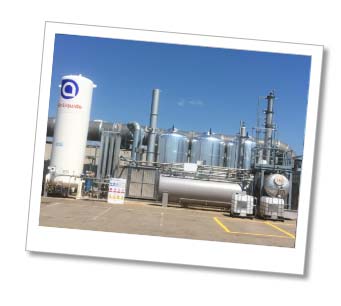 Solvent recovery plant